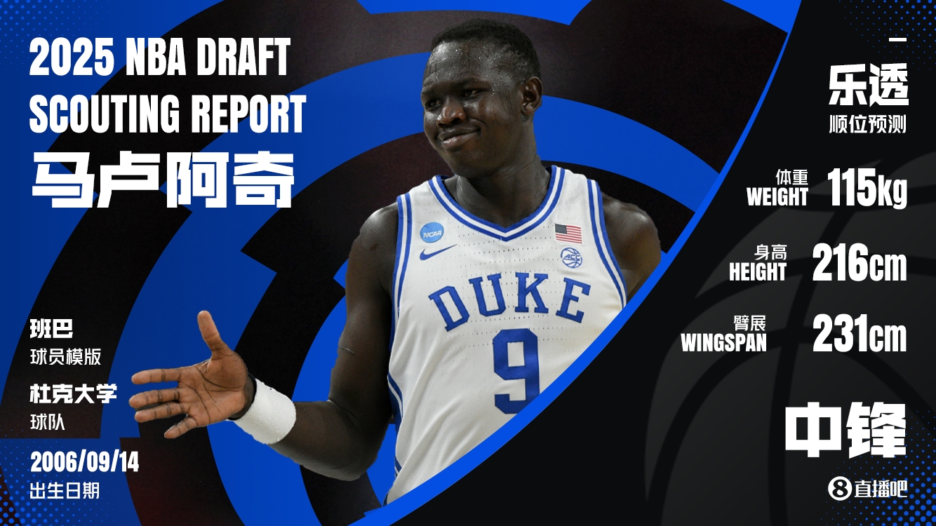 NBA选秀暗流涌动 猛龙公牛老鹰三队争夺首轮末段潜力中锋