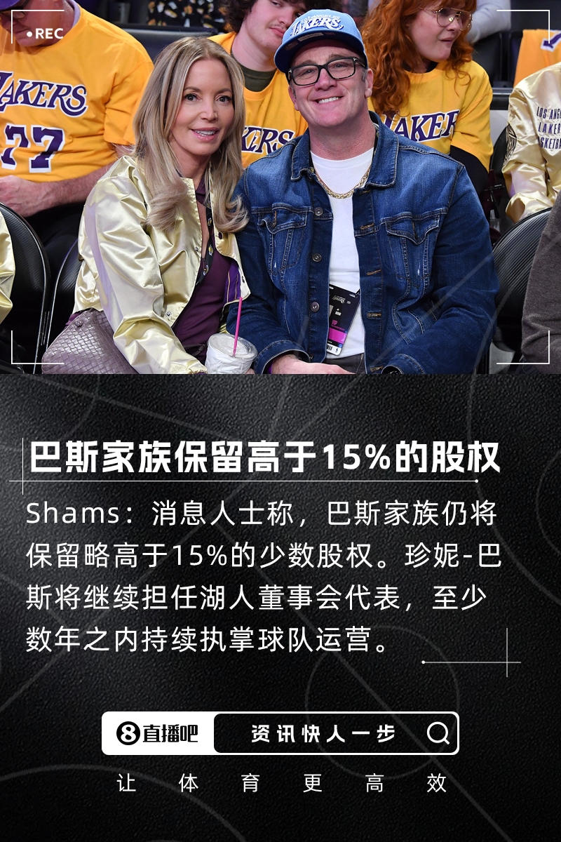 湖人百亿易主巴斯家族坚守15%控股权续写紫金王朝